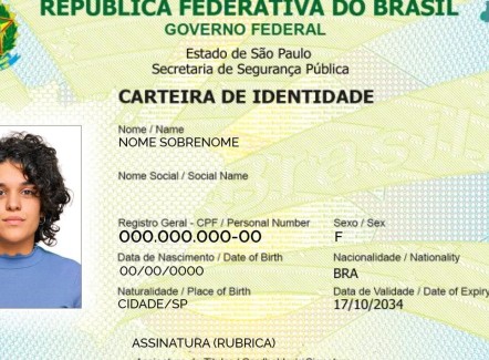 Segunda via da identidade