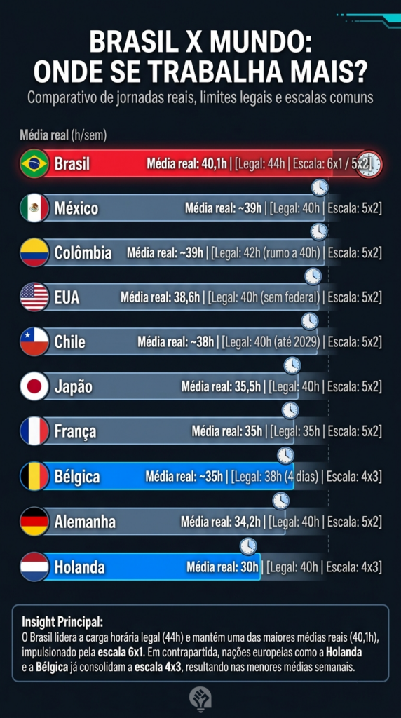 jornada de trabalho Brasil