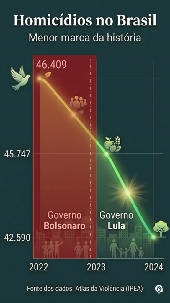 queda de homicídios