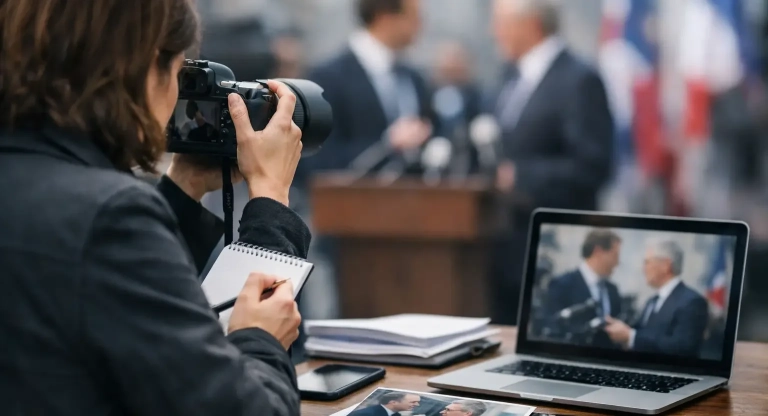 Investigação jornalística política sem pose