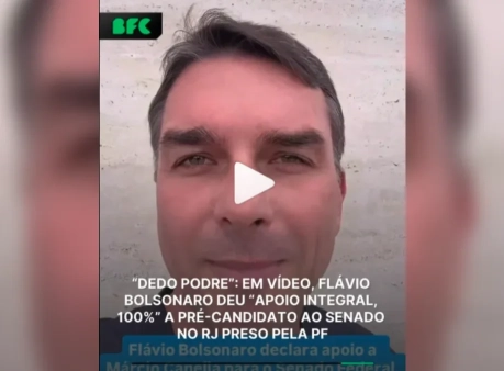 flávio bolsonaro apoio canella