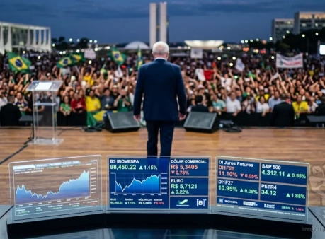 dólar sobe juros caem