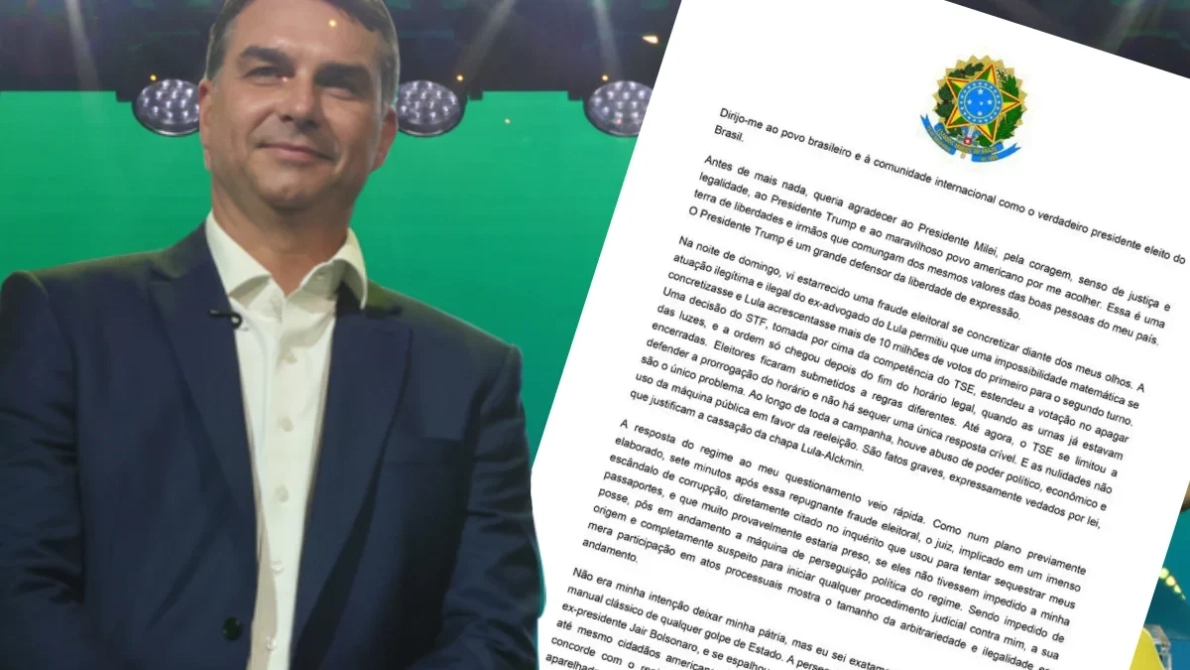 carta Flávio Bolsonaro